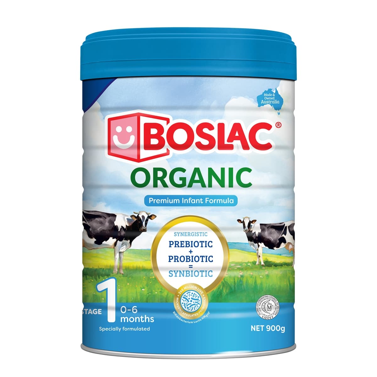 Boslac Organic Premium Infant Formula Stage 1 900g