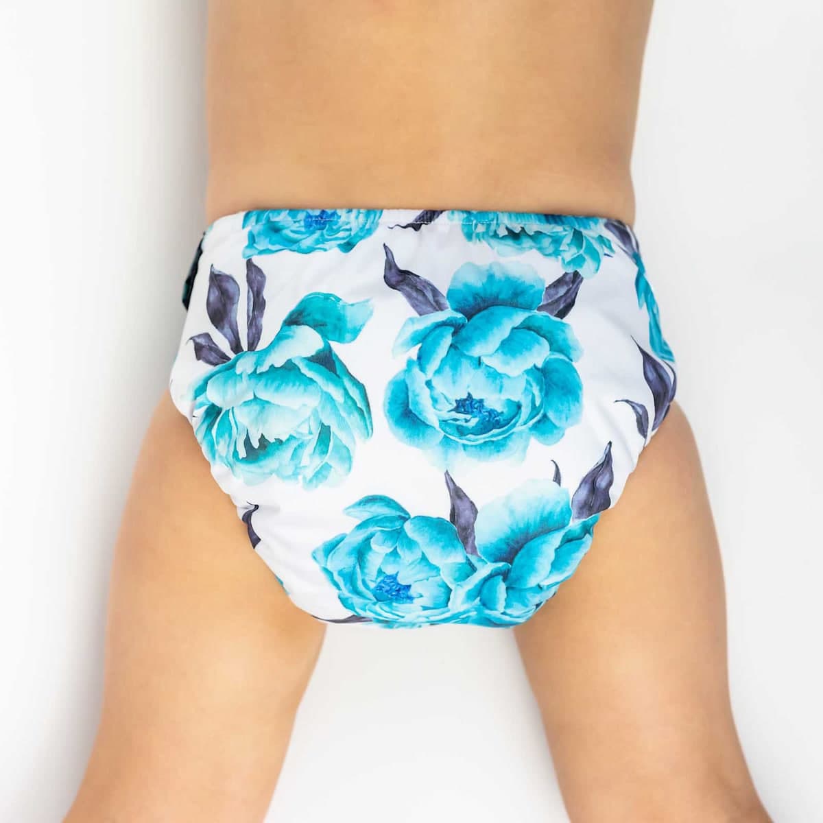 Designer Bums Reusable Nappy Aquamarine Peony