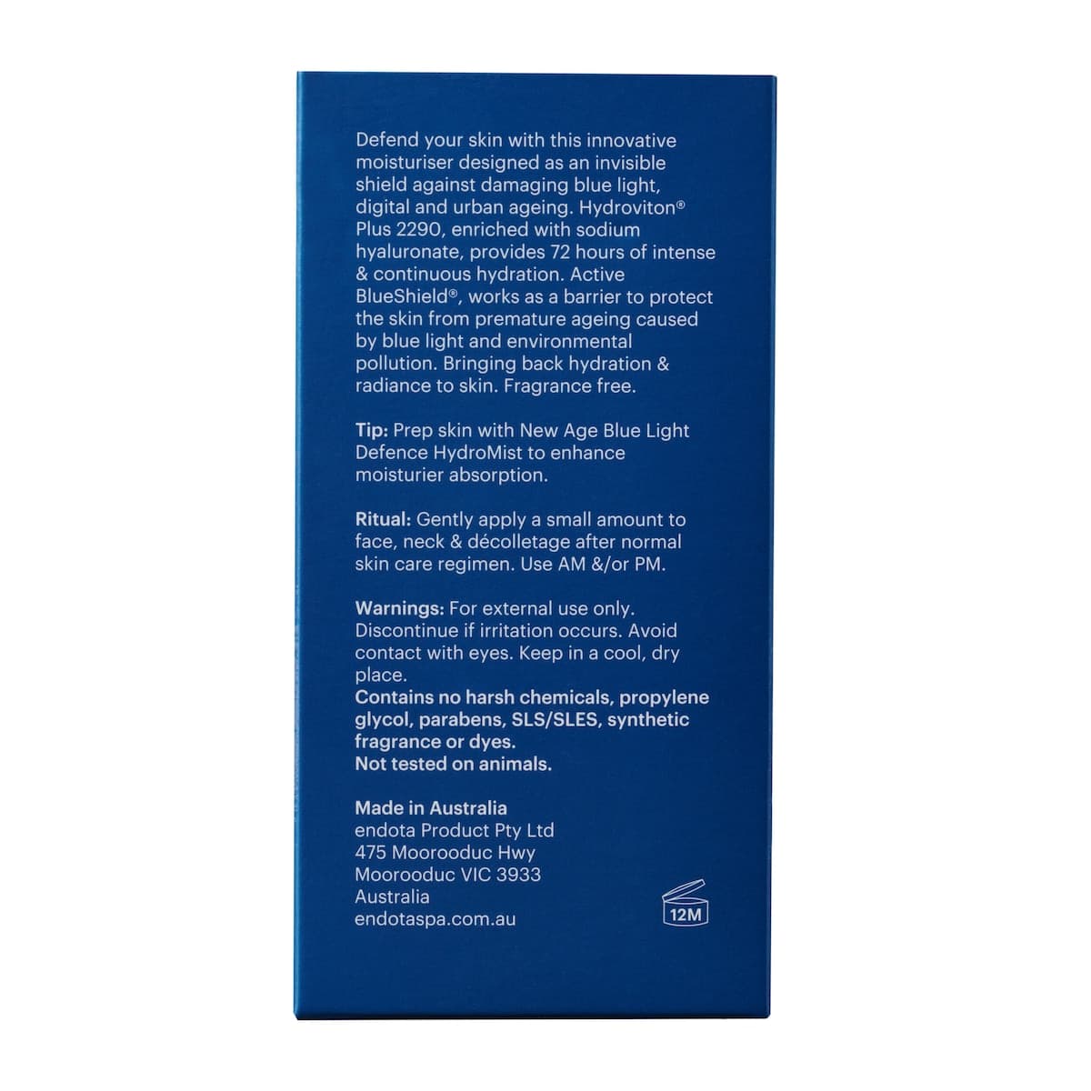 Endota Blue Light Defence Hydro Cream 50Ml