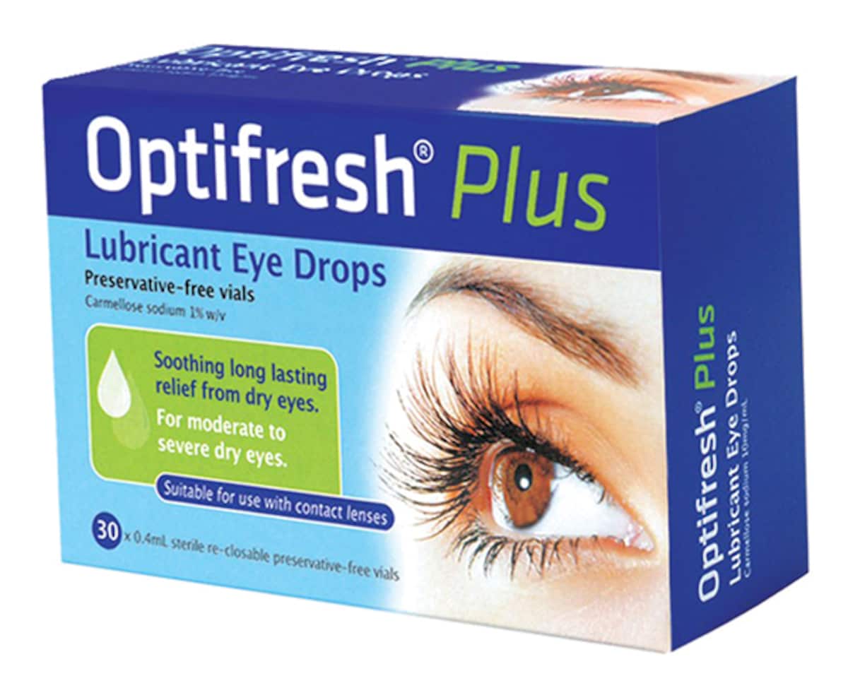 Optifresh Plus Lubricant Eye Drops 30 x 0.4ml Vials