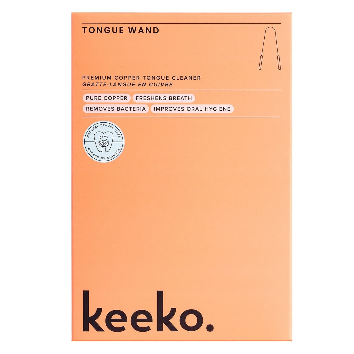 Keeko Premium Copper Tongue Cleaner 1 Pack