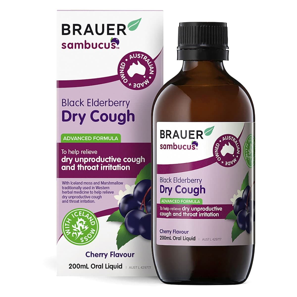 Brauer Black Elderberry Dry Cough 200ml
