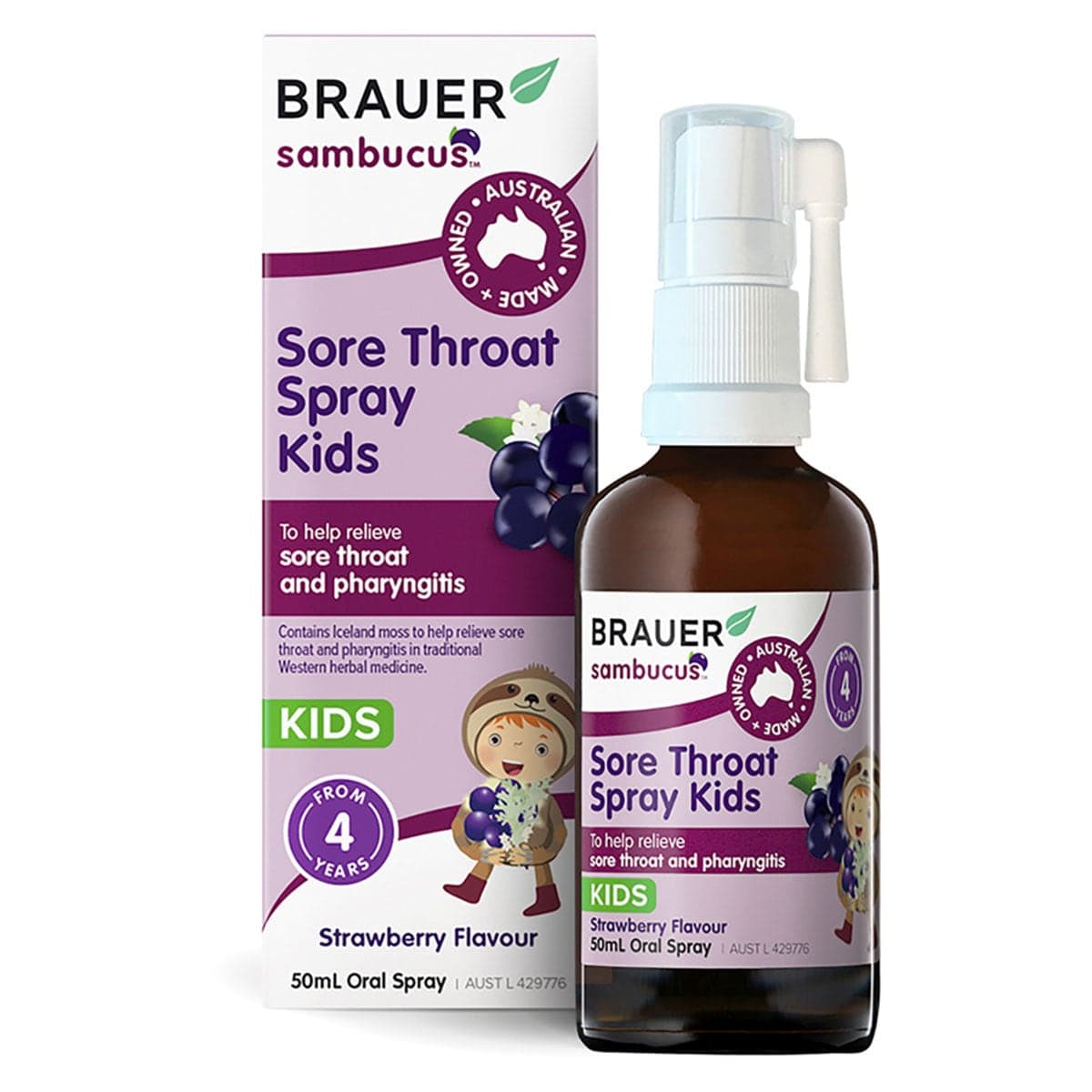 Brauer Sore Throat Spray Kids 50ml