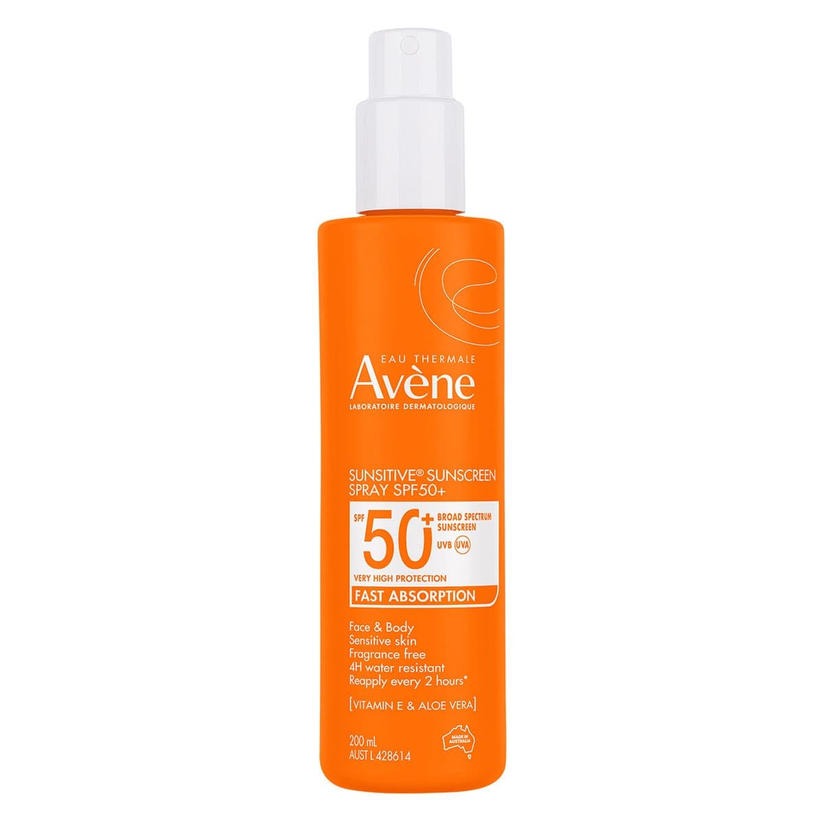 Avene Sunsitive Sunscreen Spray SPF50+ - 200ml