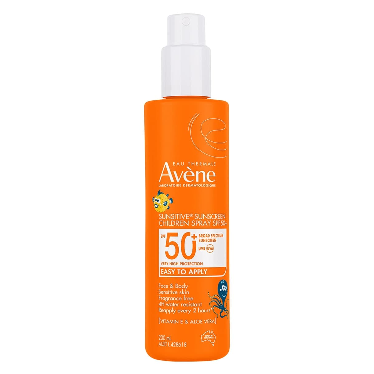 Avene Sunsitive Sunscreen Childrens Spray SPF50+ - 200ml