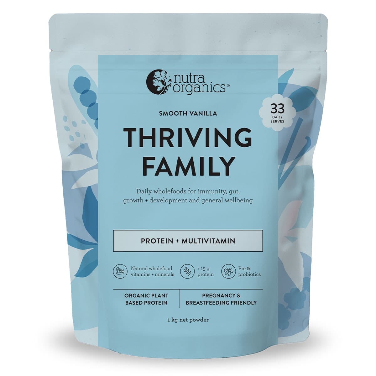 Nutra Naturals Thriving Family Protein Smooth Vanilla 1kg