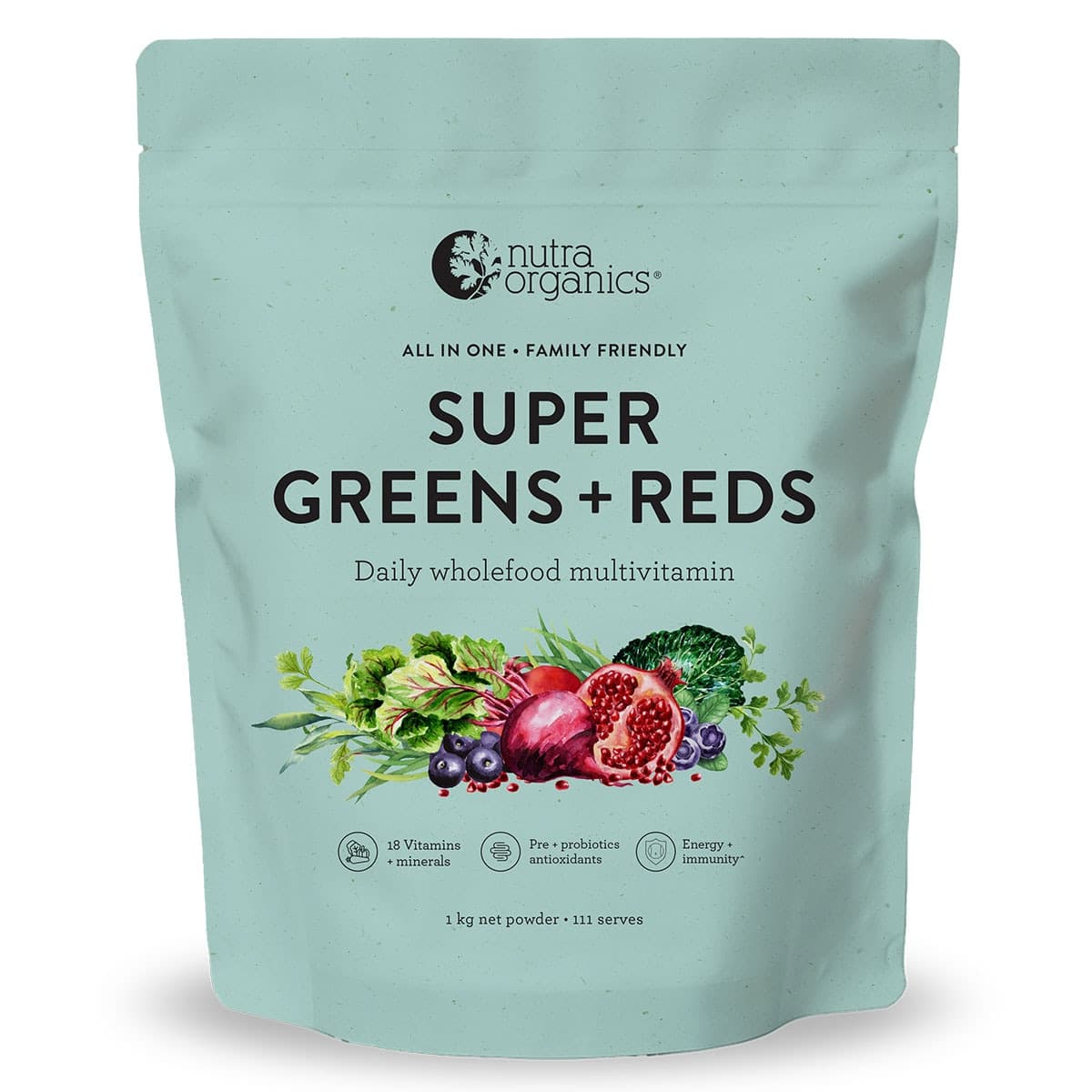 Nutra Naturals Super Greens + Reds Powder 1kg