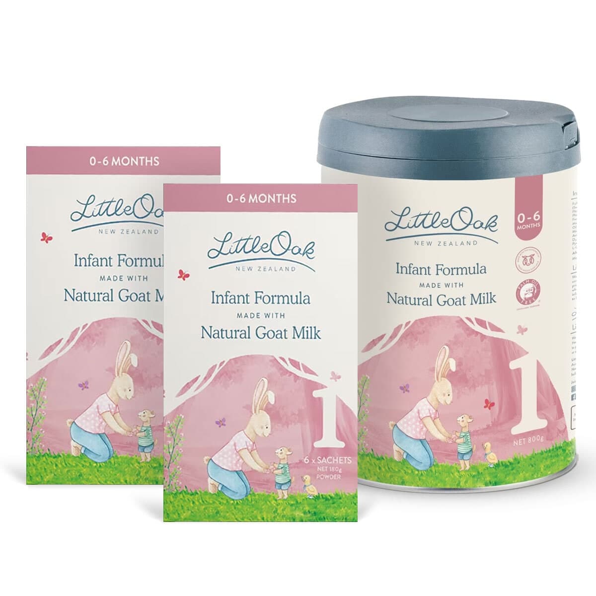 LittleOak Goat's Milk Infant Formula Stage 1 Bundle