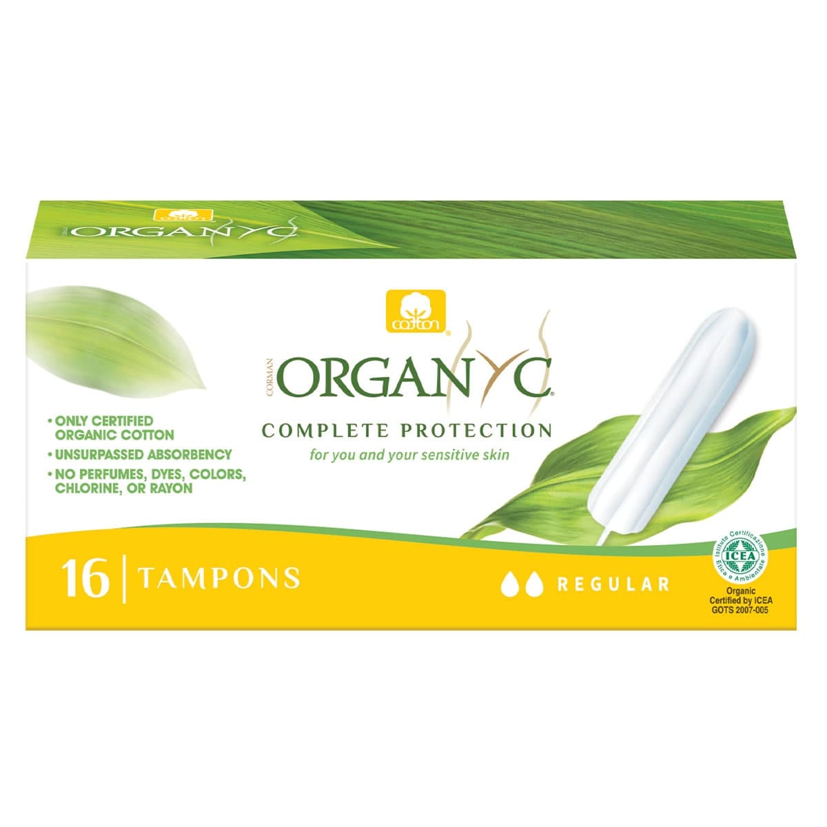 Organyc Tampons - Regular 16 Pack