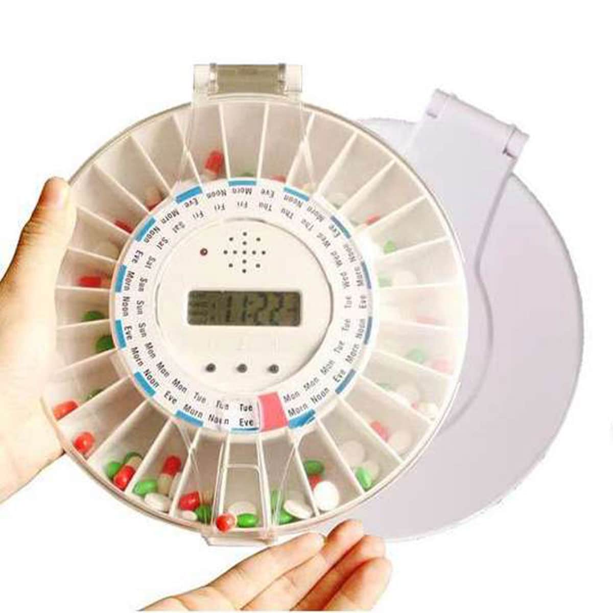 Automatic Tablet Timer Tab Timer Automated Pill Dispenser Bundle With Spare Tray | Healthylife