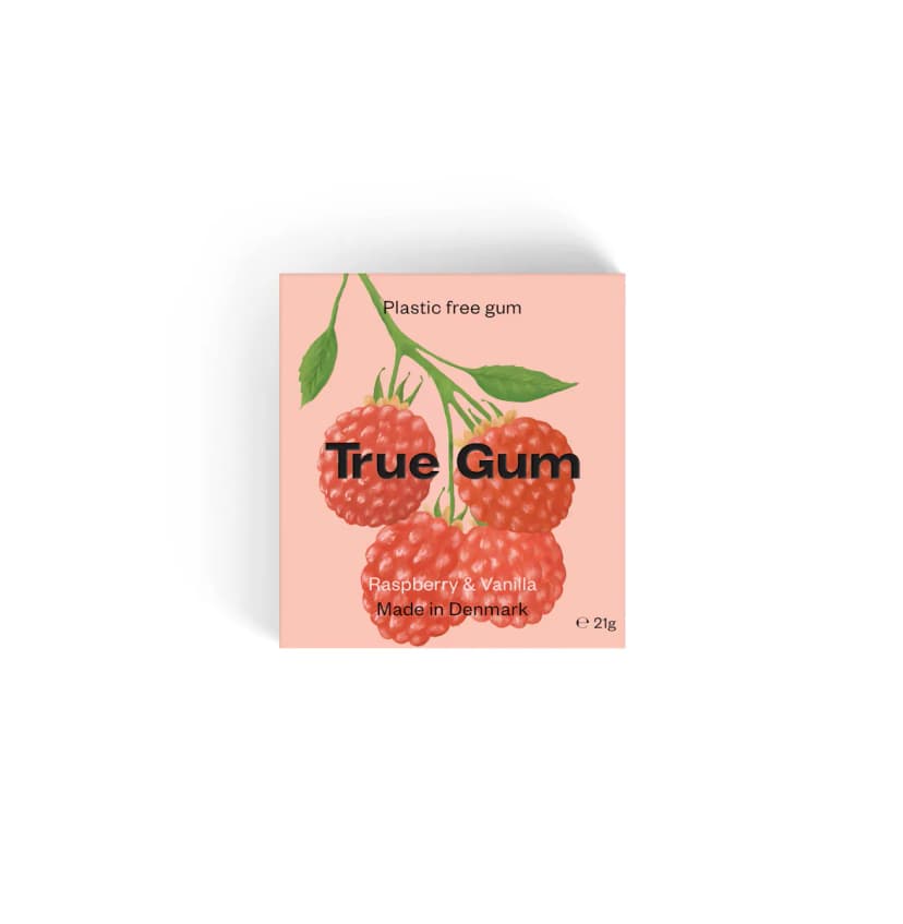 True Gum Raspberry True Gum Raspberry & Vanilla Gum 21g | Healthylife
