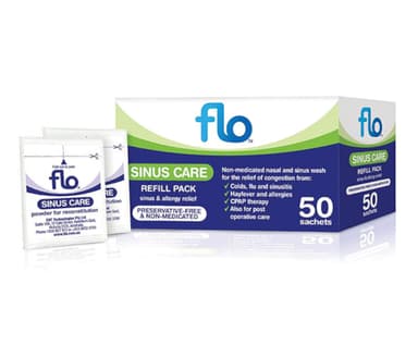 Flo Sinus Care Starter Kit with 12 Sachets & 1 Wash Bottle | Healthylife