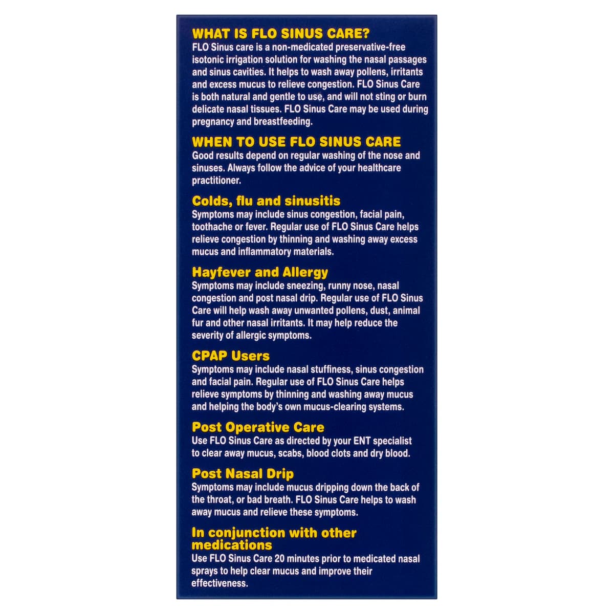 Flo Rinse Instructions Flo Sinus Care Starter Kit with 12 Sachets & 1 Wash Bottle | Healthylife